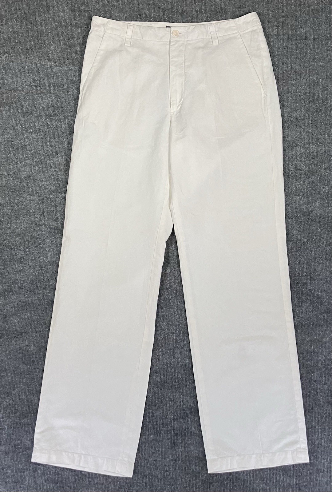 Banana Republic Dawson Men’s Linen Cotton Pants 35×34 Tan Straight Flat Front