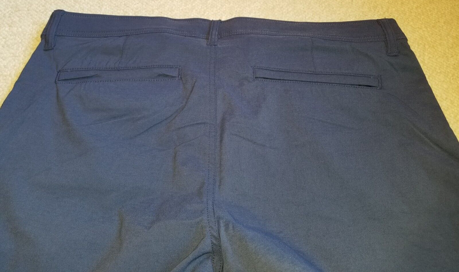 NWT Mens Pant-WEATHERPROOF-VINTAGE-navy nylon stretch “Tech Pant” straight-40×29