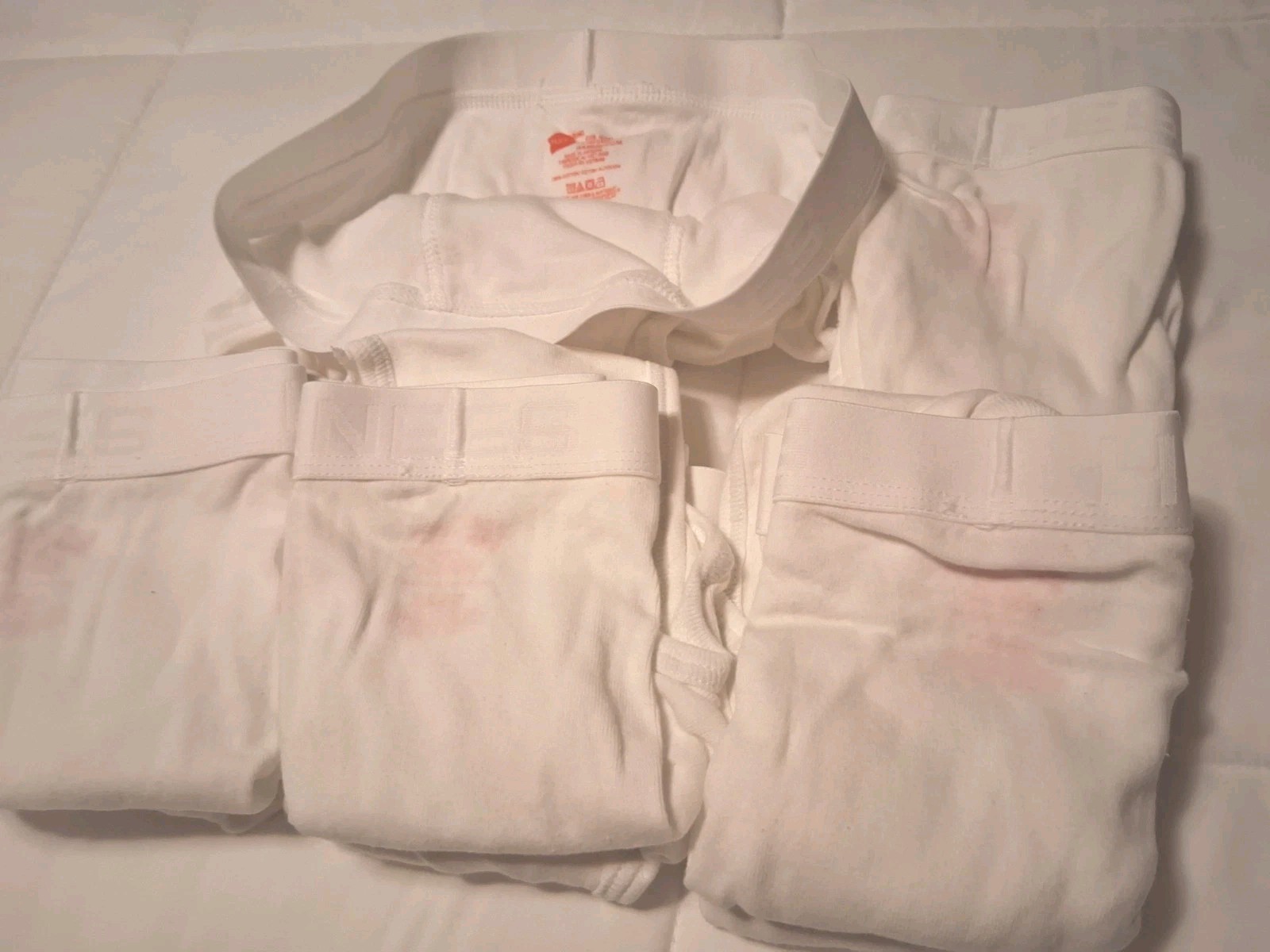 Hanes Briefs 8-Pack Men’s Tagless Underwear White Soft Waistband Wicking NWOPkg