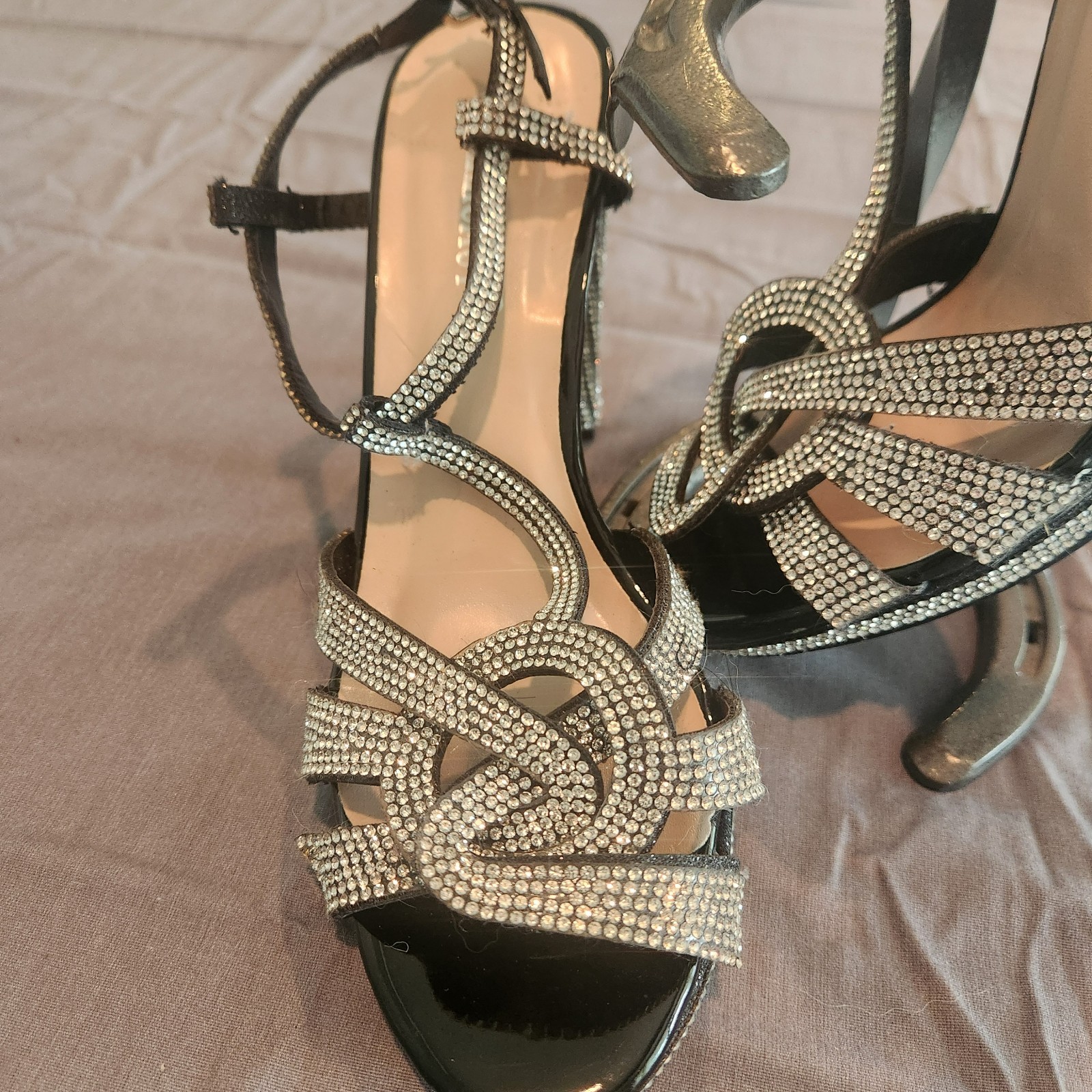 womens sparkle heels size 7
