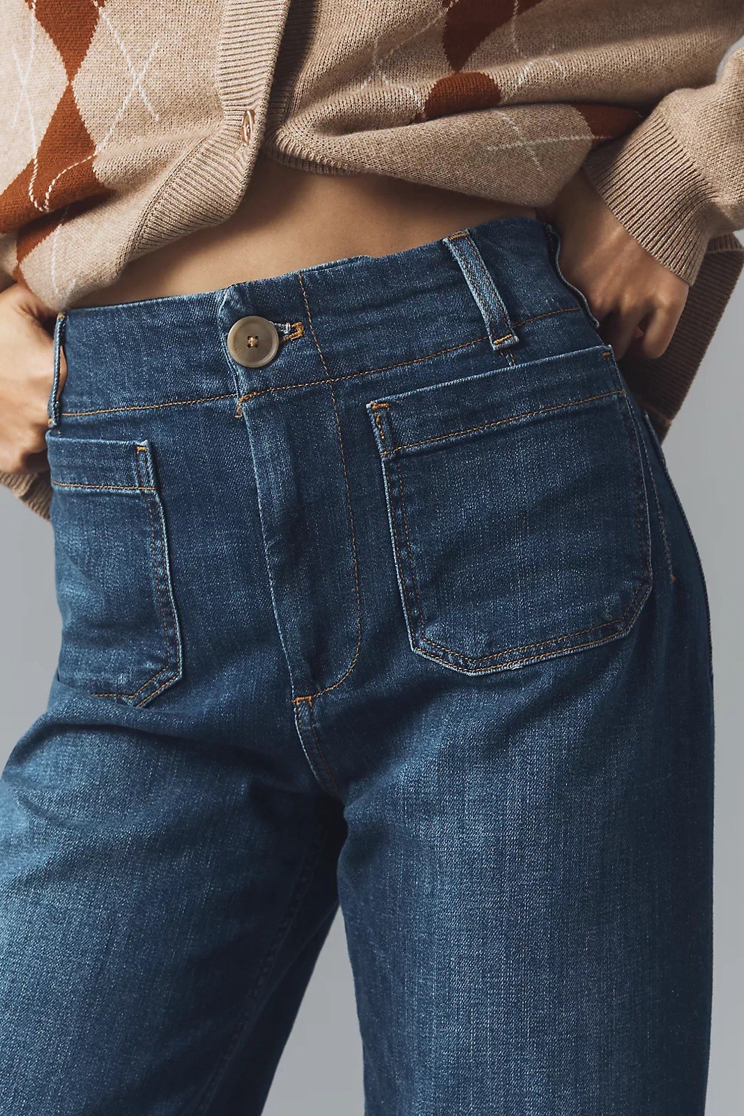 Anthropologie The Colette Crop High-Rise Wide-Leg Jeans by Maeve 27 MSRP $138