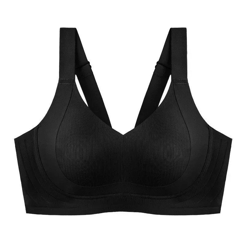 Anti-Sagging Nylon Full Cup Design Seamless Side Support Bra Soft Bralette No