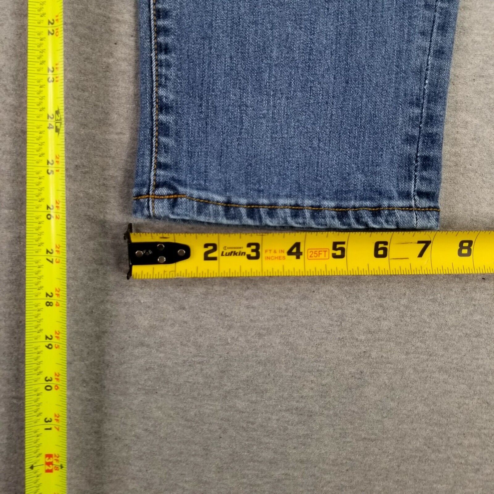 Calvin Klein Size 32/14 Skinny Crop Jeans Vintage Quality Thick Stretch Denim