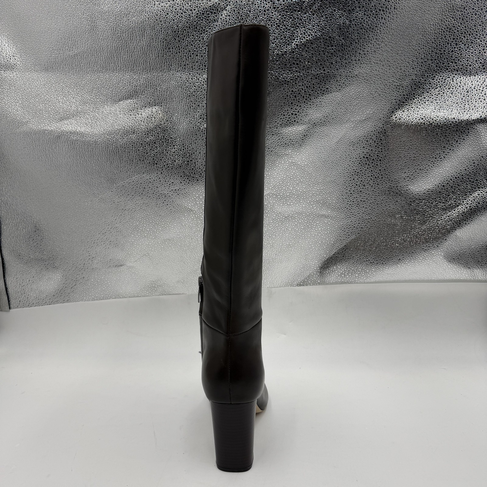 Nine West Peachey Knee HIgh Riding Boots, Women’s Size 9, Brown Block Heel