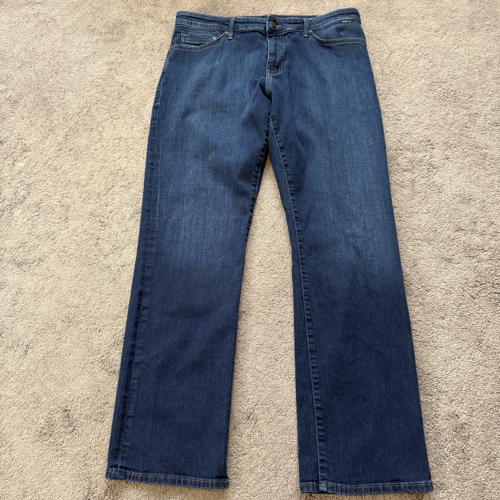 Mavi Matt Relaxed Straight Dark Wash Jeans Men’s 34×31 (tag34x32)
