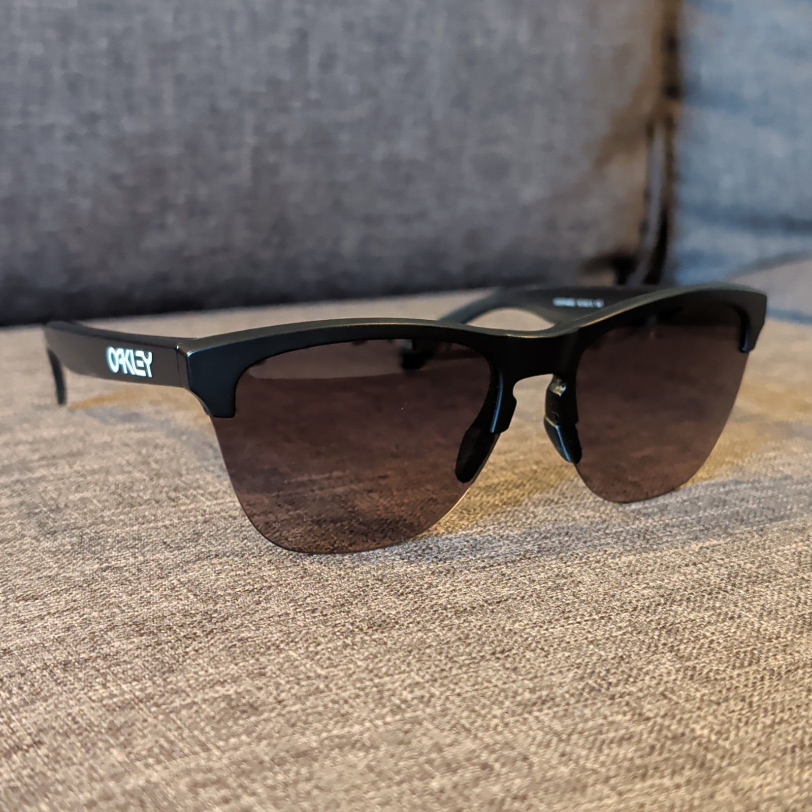 Oakley Frogskins Lite Matte Black Frame + Gray Gradient Lens OO9374-4963
