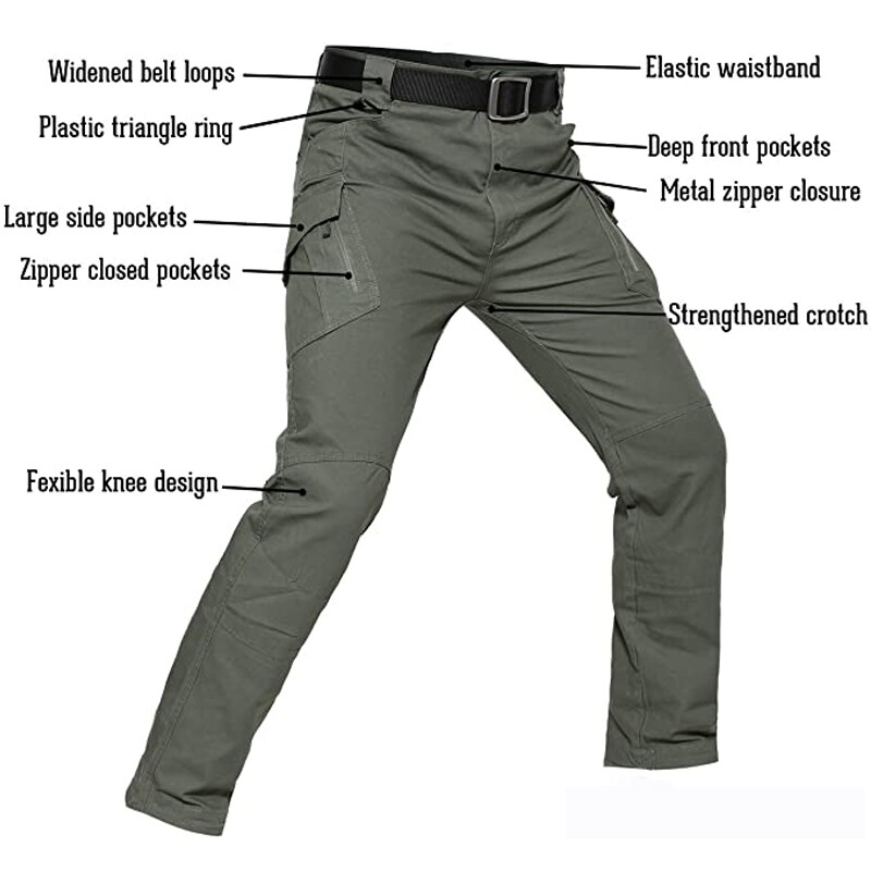 US Soldier Tactical Pants Waterproof Men Cargo Work Pants Outdoor Combat Pant