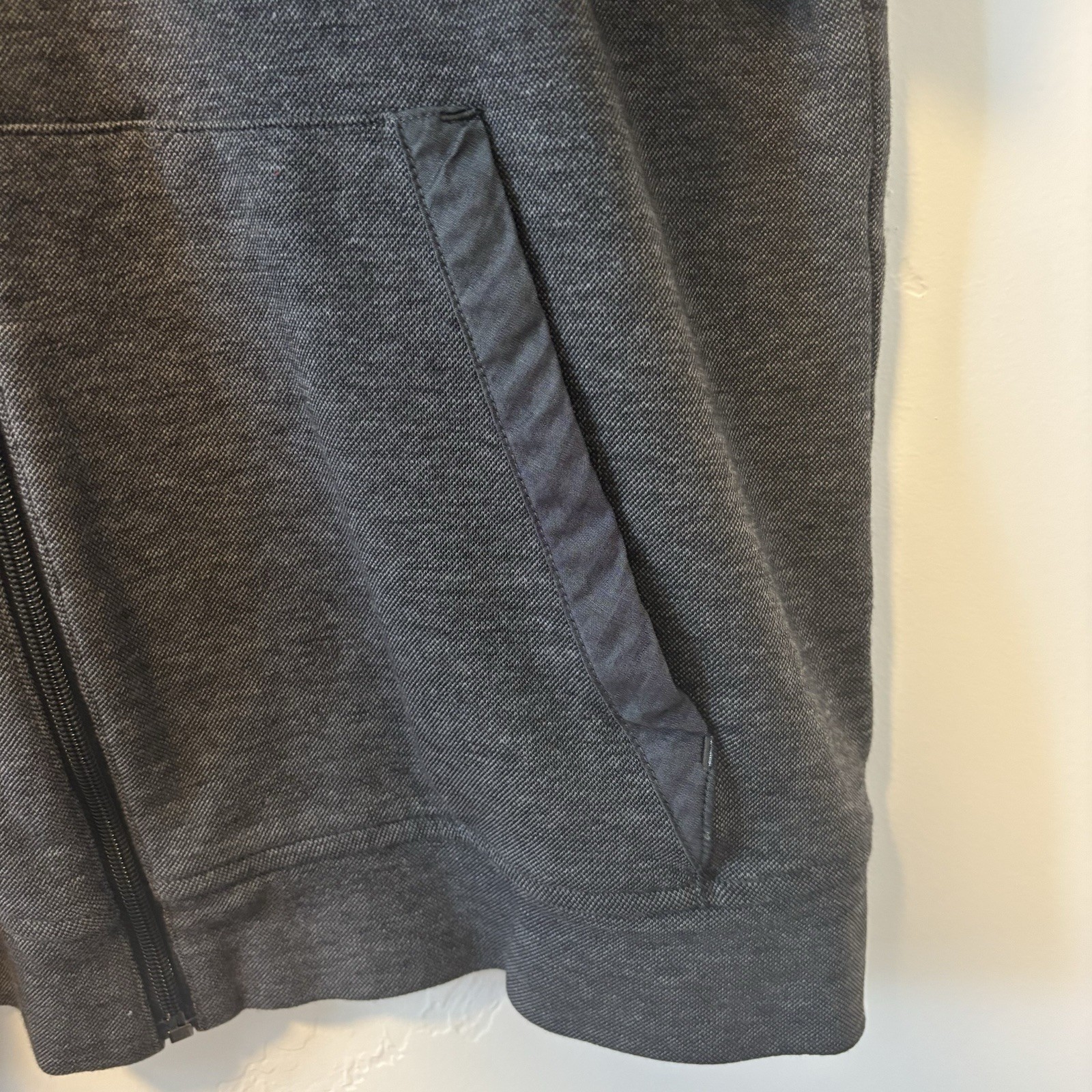 Men’s Gray Calvin Klein Full Zip 100% Cotton Jacket L
