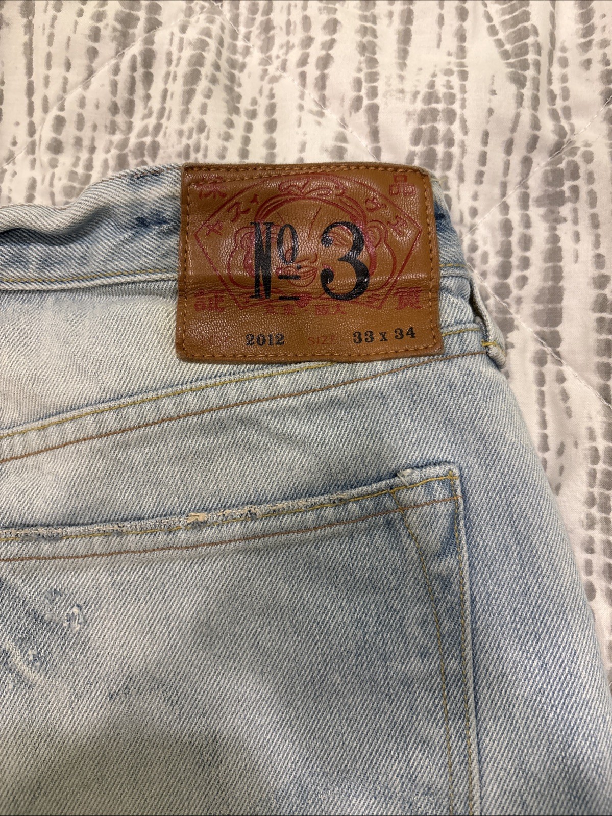 Evisu 33 Mens Cut Off Shorts