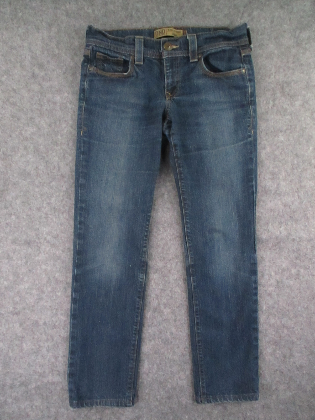 Old Navy Jeans Womens 6 Blue Denim Skinny Ultra Low Waist Stretch Retro 31×28