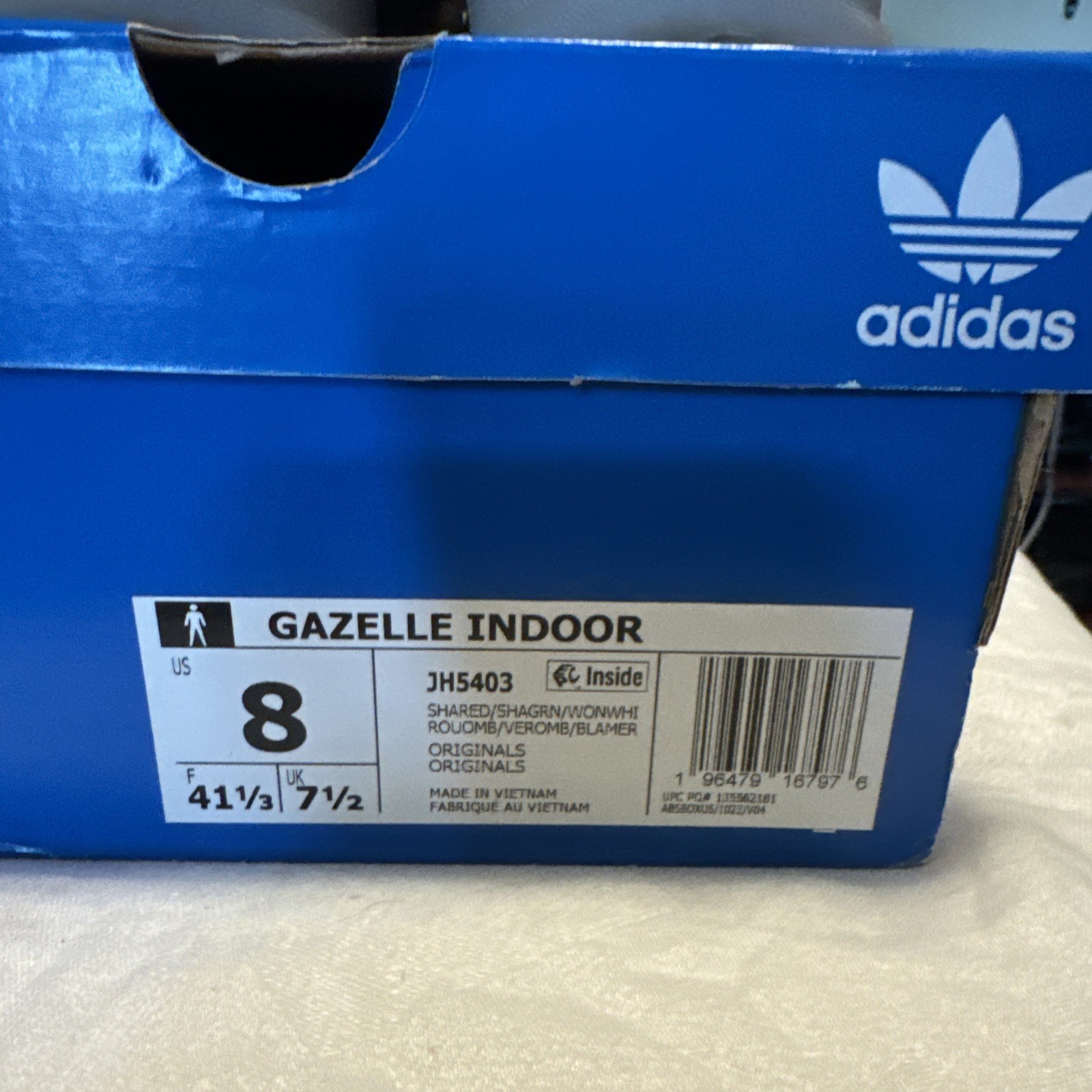 Size 8 – adidas Gazelle Indoor Shadow Red Green