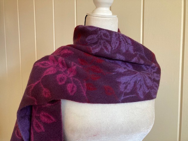 Cashmere 90%/Wool 10% Blend Scarf, 66 in x 12 in, by FRASS