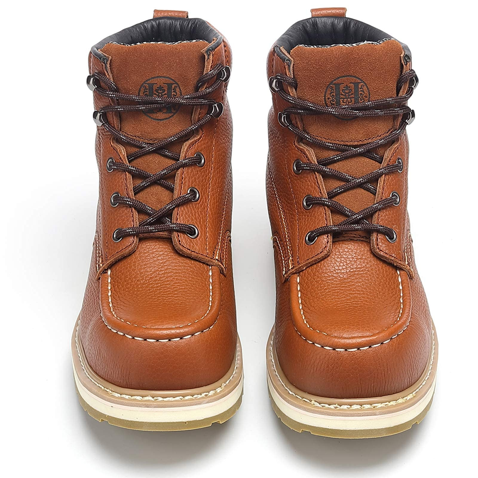 Mens Work Boots 6″ Soft/Composite Toe Safety EH Work Boots for Men Wide Shoes