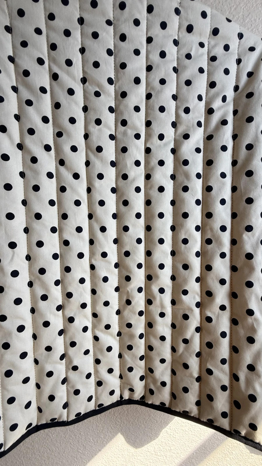Joie Reversible Quilted Jacket Cream Polka Dot Black Cotton Size S NWT
