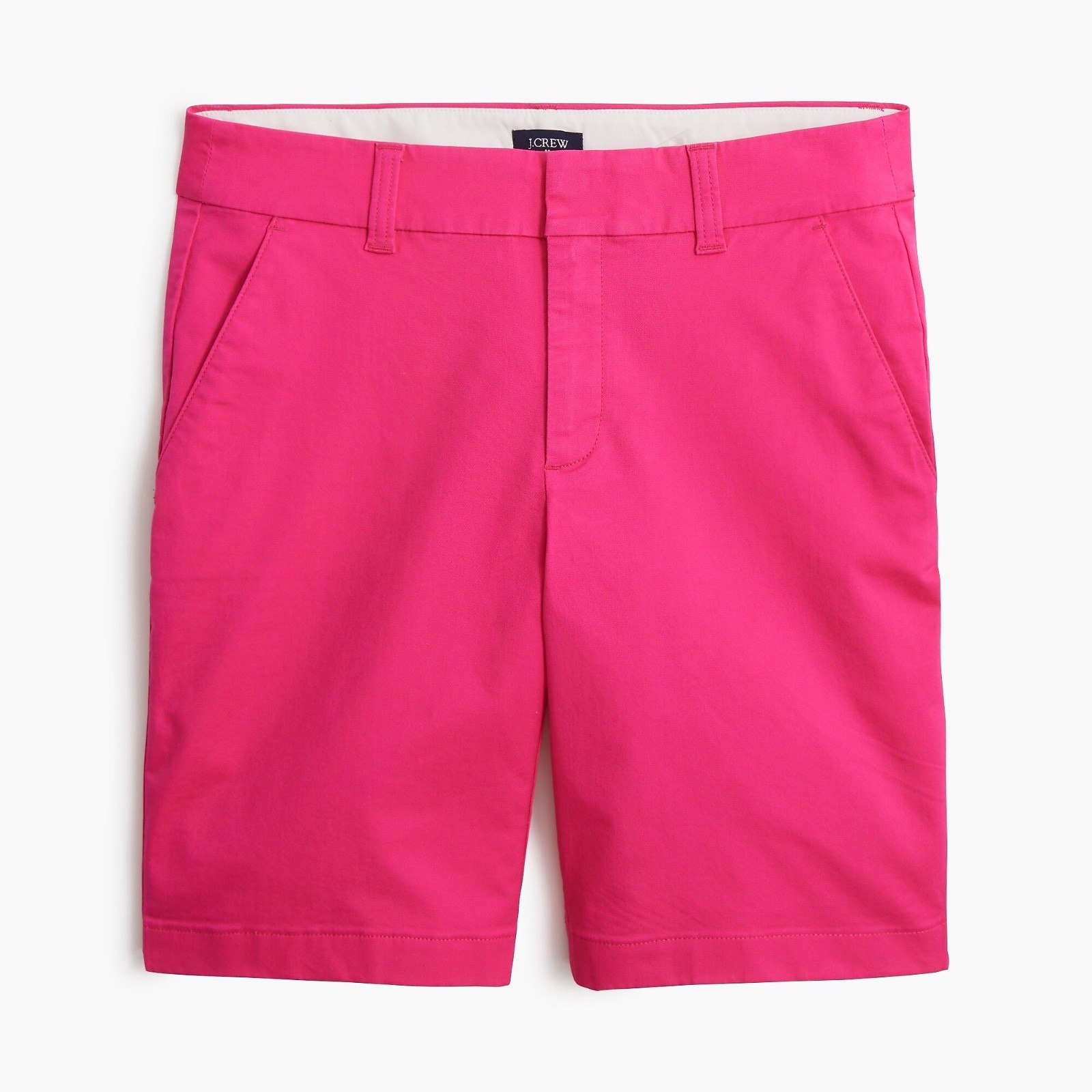 New JCREW Size 4 9″ Frankie bermuda chino short in Bright Fushia Pink $49 AL569