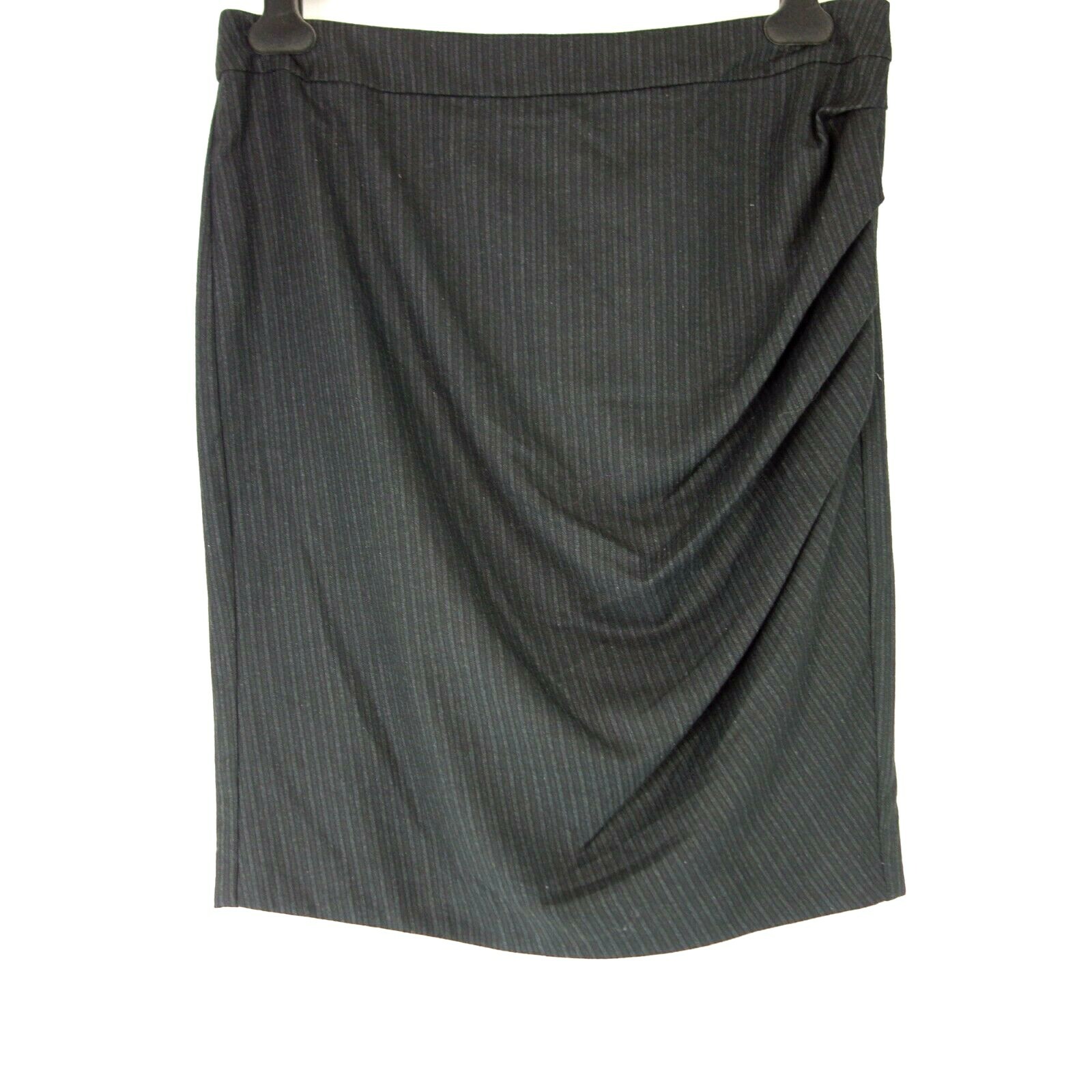 Expresso Skirt Gray XL 42 Womens Bodycon Business Elegant Pinstripe New