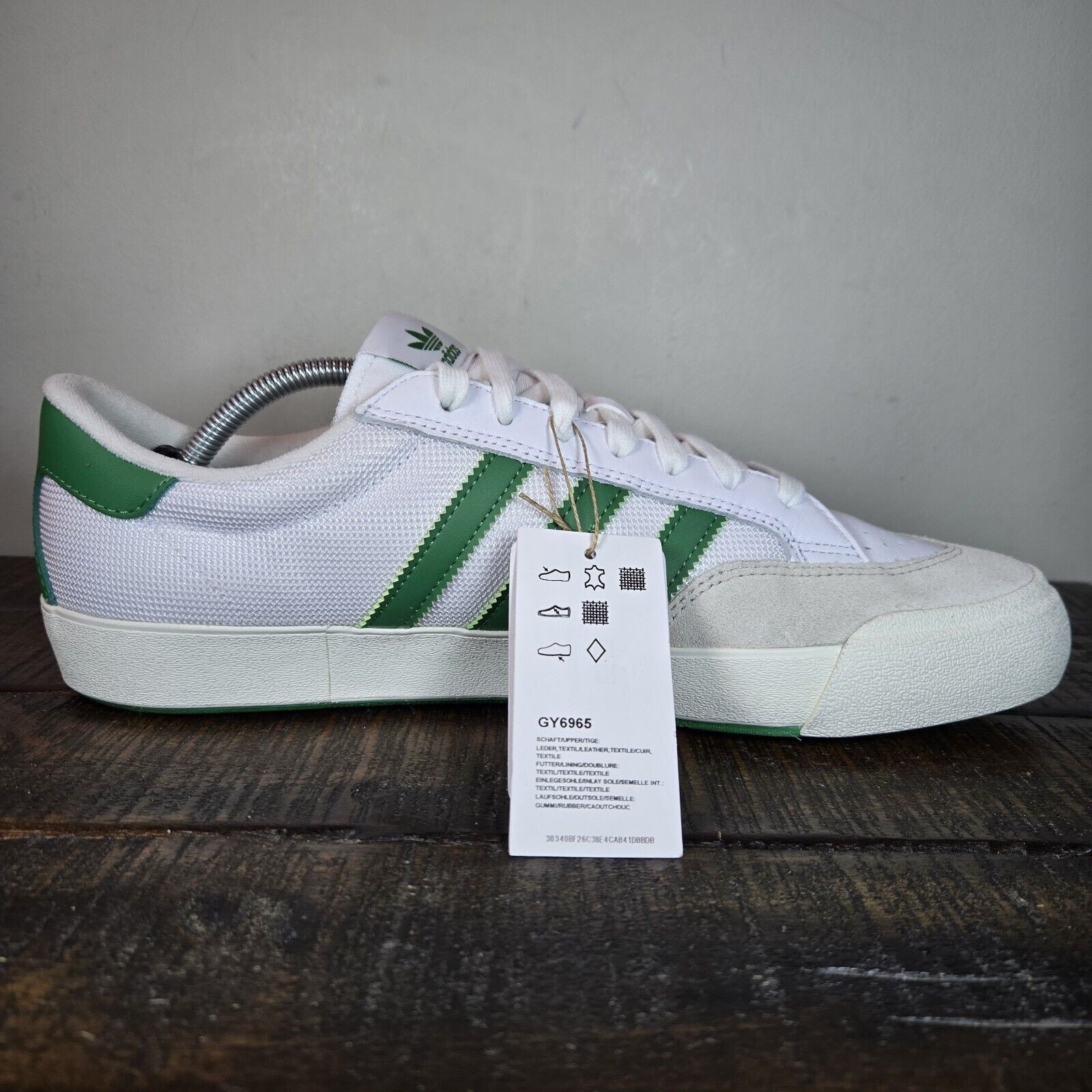 Adidas Nora Mens Size 11.5 Casual Sneakers Shoes Cloud White/Green GY6965
