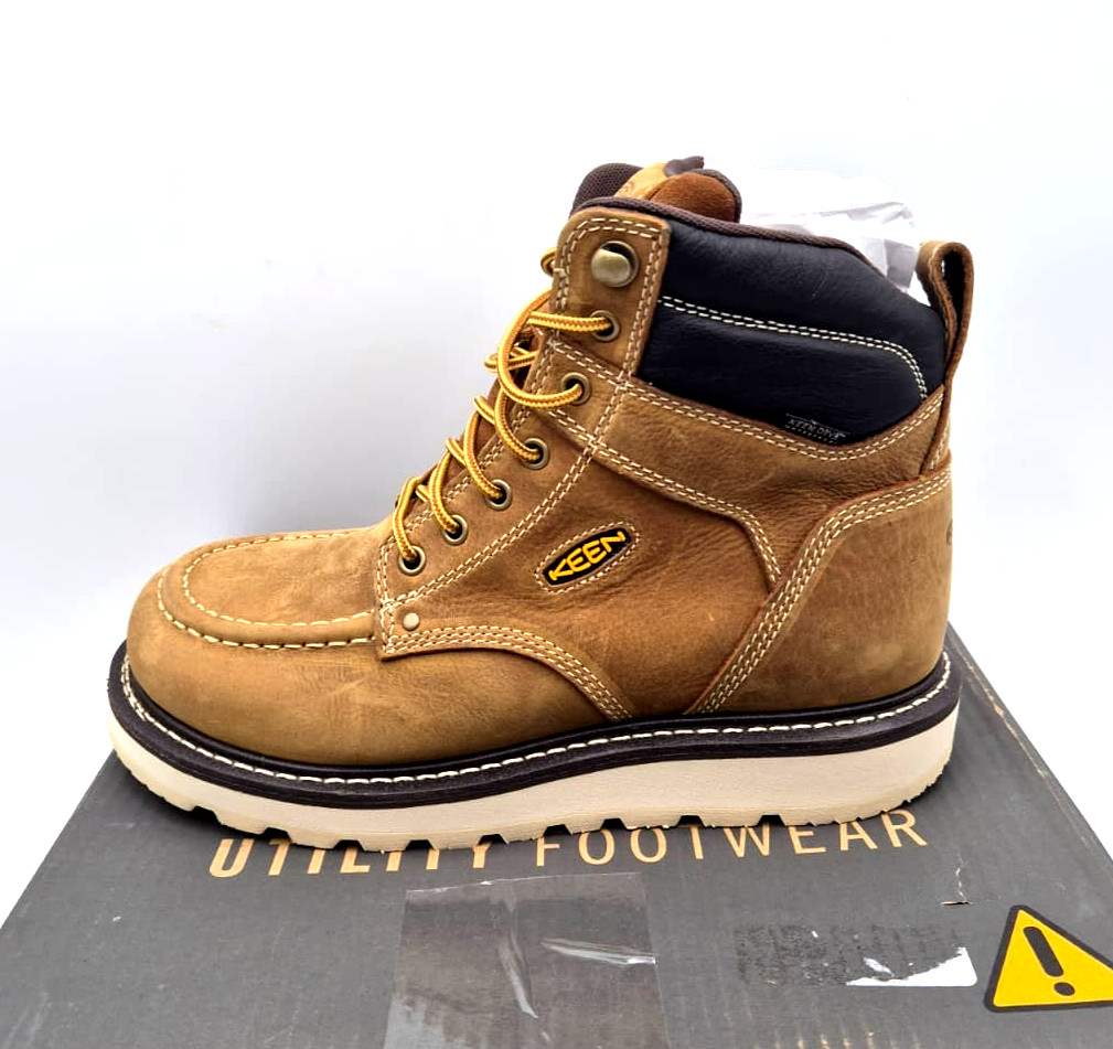 Keen Utility Footwear Size 9D Cincinnati 6″ Belgian/Sandshell Soft Toe Boots Men