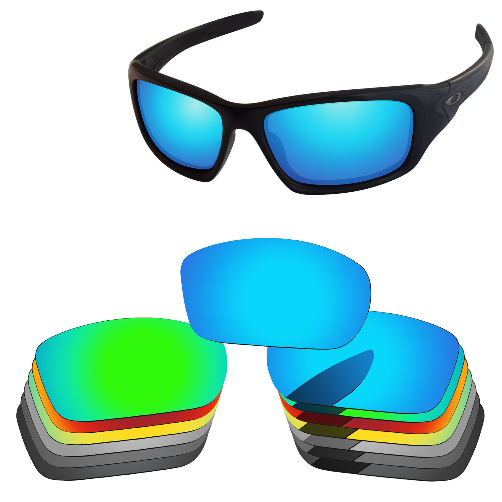 PapaViva Polarized Replacement Lenses For-Oakley Valve OO9236 Multi-Options