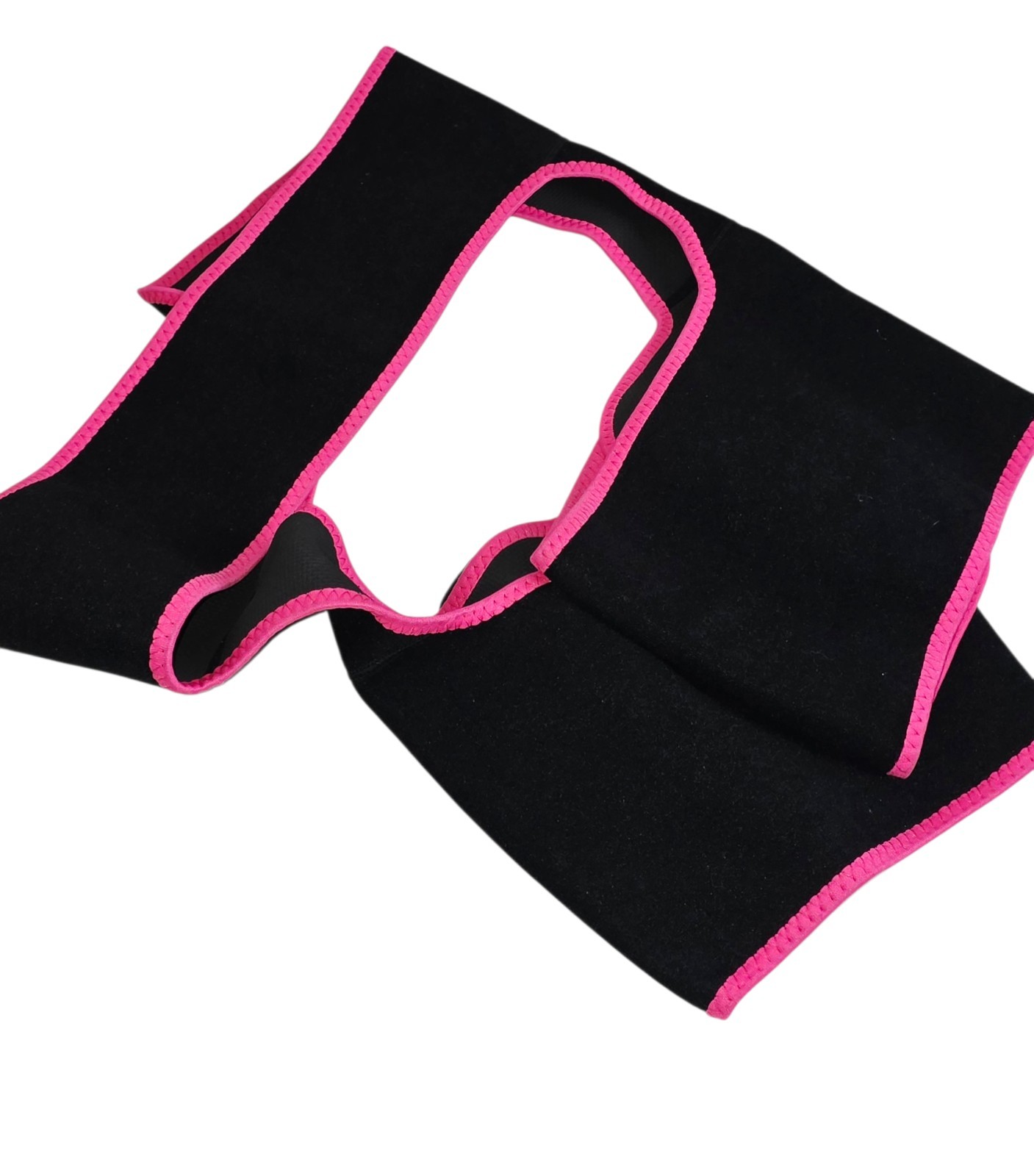 Waist and Thigh Trainer Butt Lifter Neoprene Hip Raise Thigh Black Pink Size XL