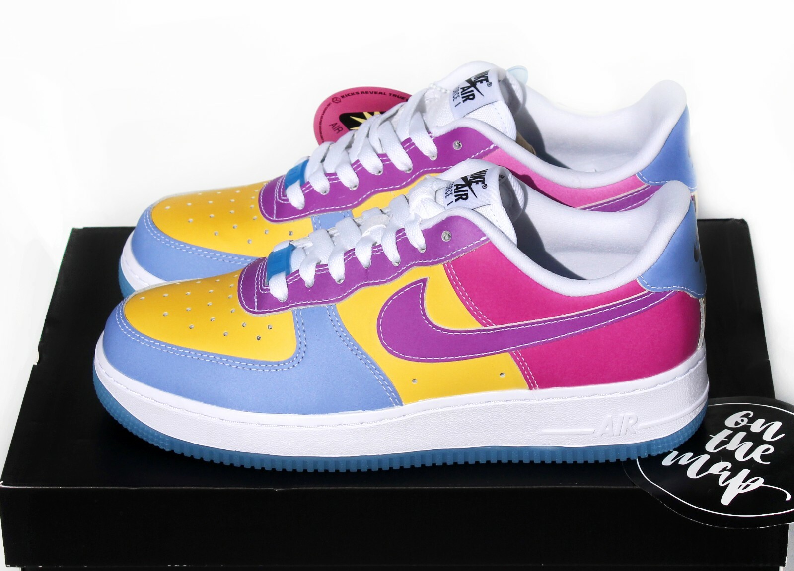 Nike Air Force 1 07 LX W UV Light Reactive Multi UK 3 4 5 6 7 8 9 10 11 US New
