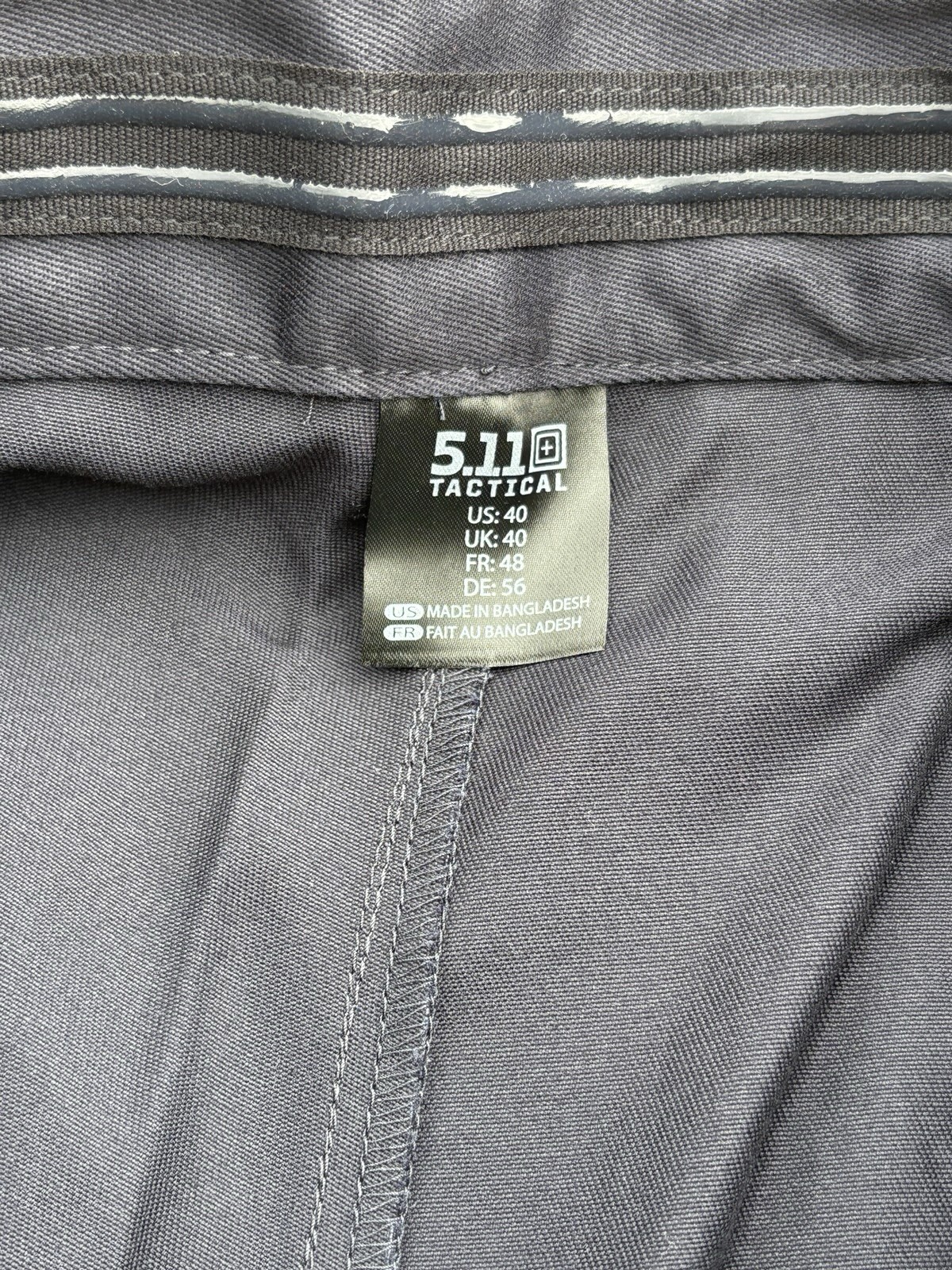 5.11 Tactical Men Pants 38 Blue Cargo Pockets Unhemmed Law Enforcement NWT