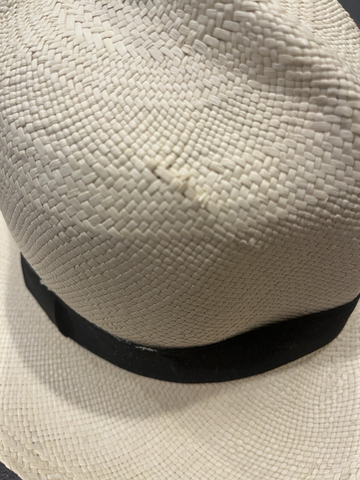 Genuine Panama Hat Montecristi Handmade Ecuador Toquilla Straw Rollable Hat 59