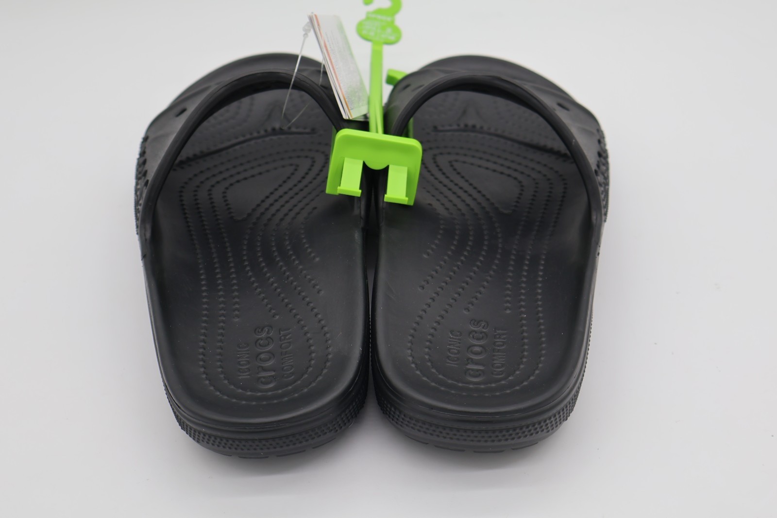 Crocs Adult Baya II Slide Sandals Black Size M8 / W10 NWT