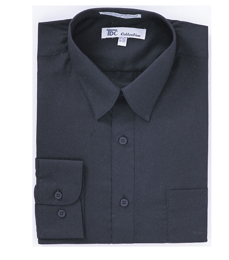 MEN’S BASIC DRESS SHIRT COTTON BLEND STANDARD CUFF MANY COLORS SG 02