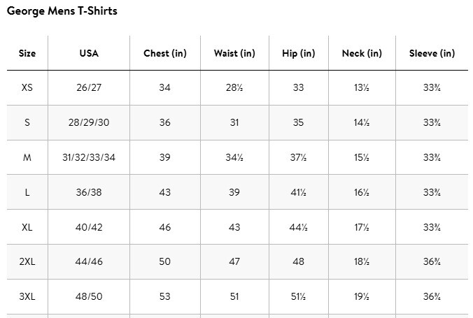 George Men’s ultra soft Crew T-shirts , 6-Pack Size FROM S To 3XL