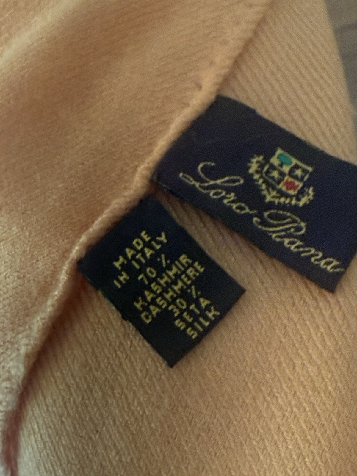 Loro Piana Cashmere Silk Stole Shawl Scarf 76×28 Made In Italy