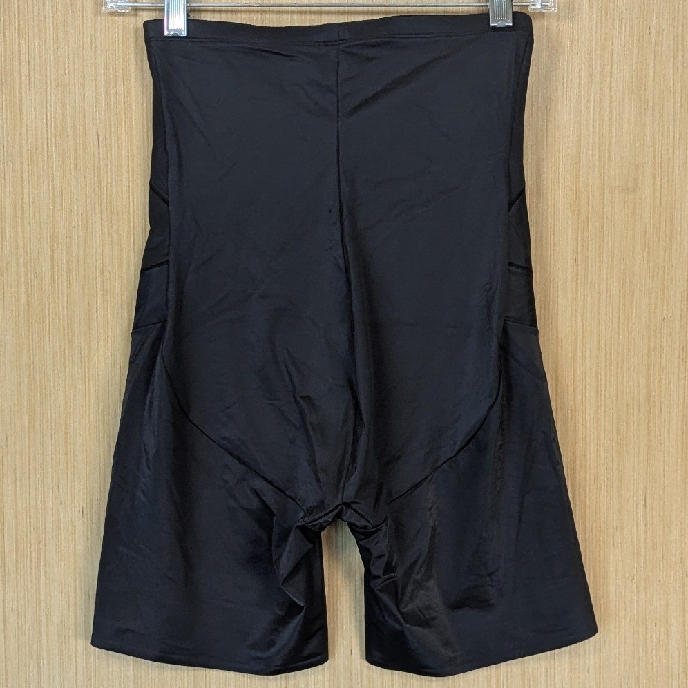 Miraclesuit Black Extra Firm Control High Waist Thigh Slimmer Shapewear Size M
