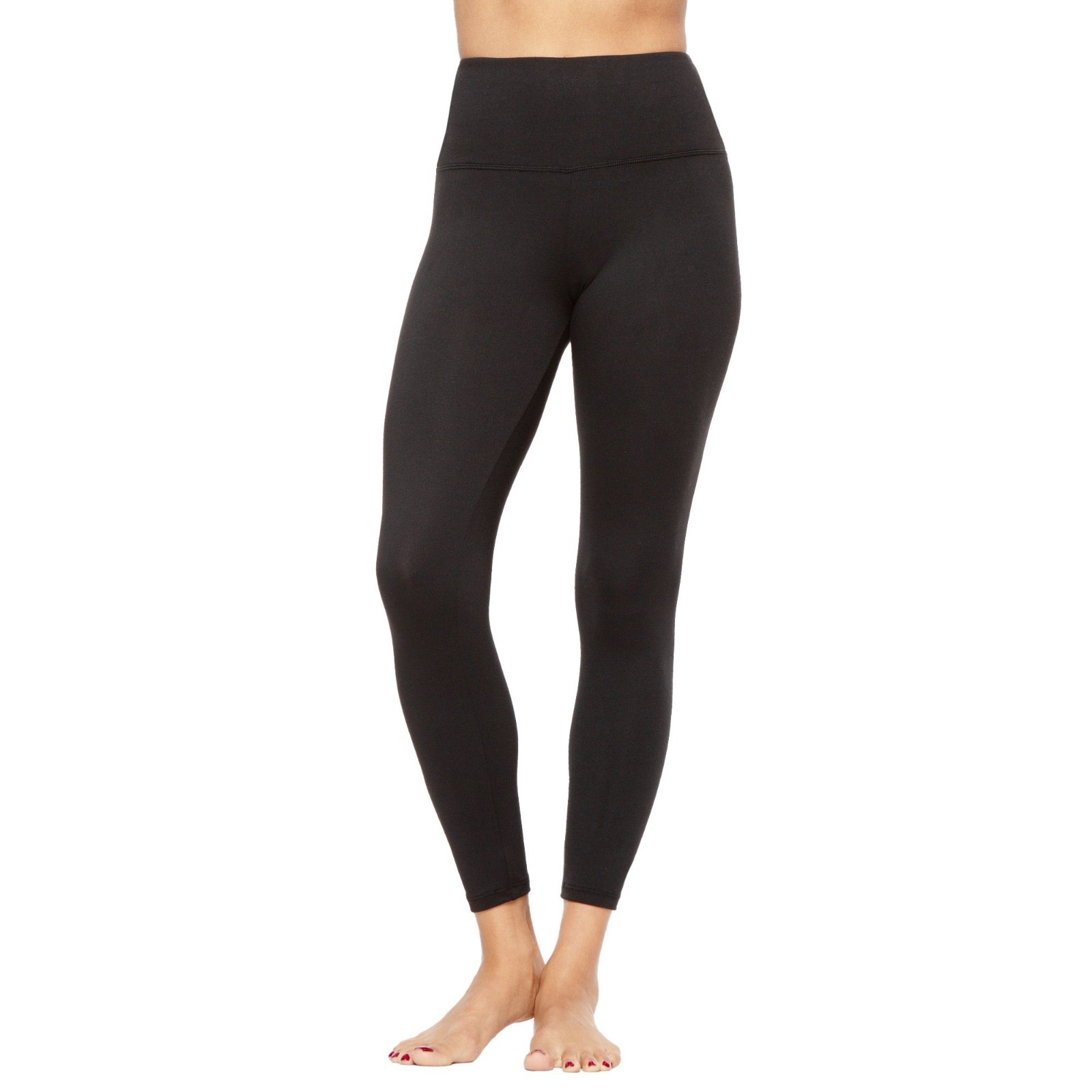 4 PK. FELINA WOMEN’S VELVETY SOFT 7/8 LEGGING, SMALL BLACK -CASUAL, YOGA, TRAVEL