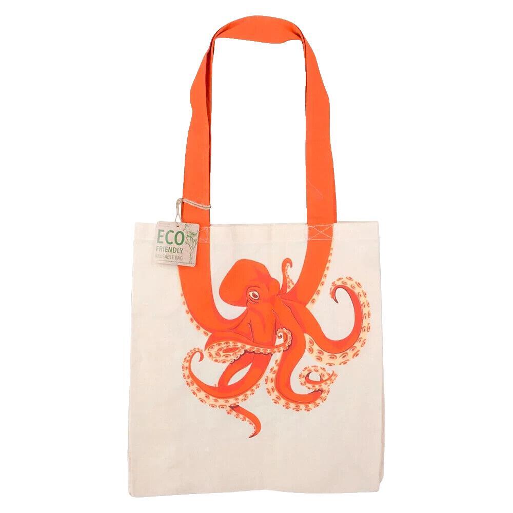 RI One 16″ Octopus Tentacle Eco-Friendly Canvas Tote Bag