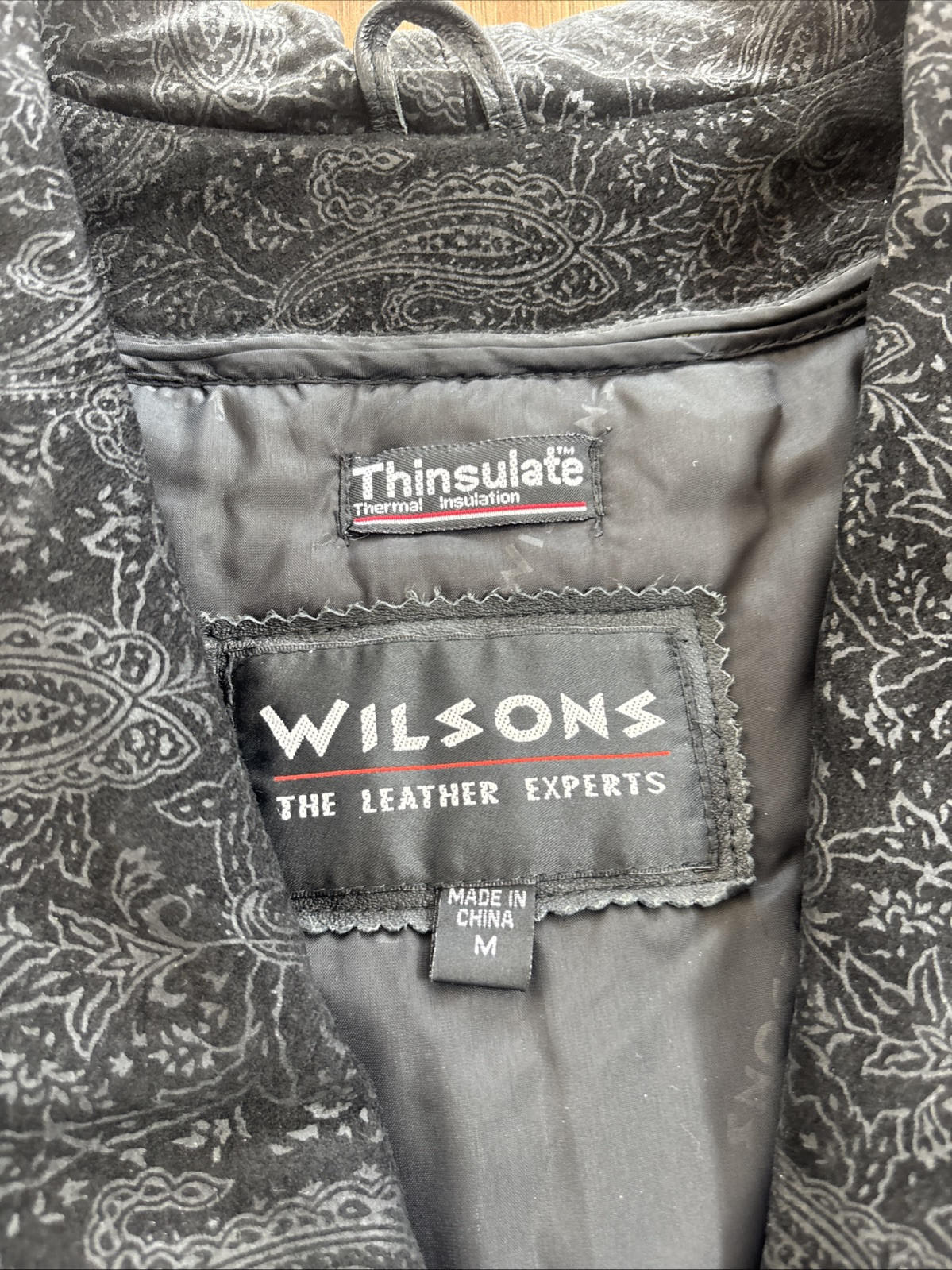 Vtg Wilsons Black Leather Full Length Duster Trench Coat Snap Womens Size Medium