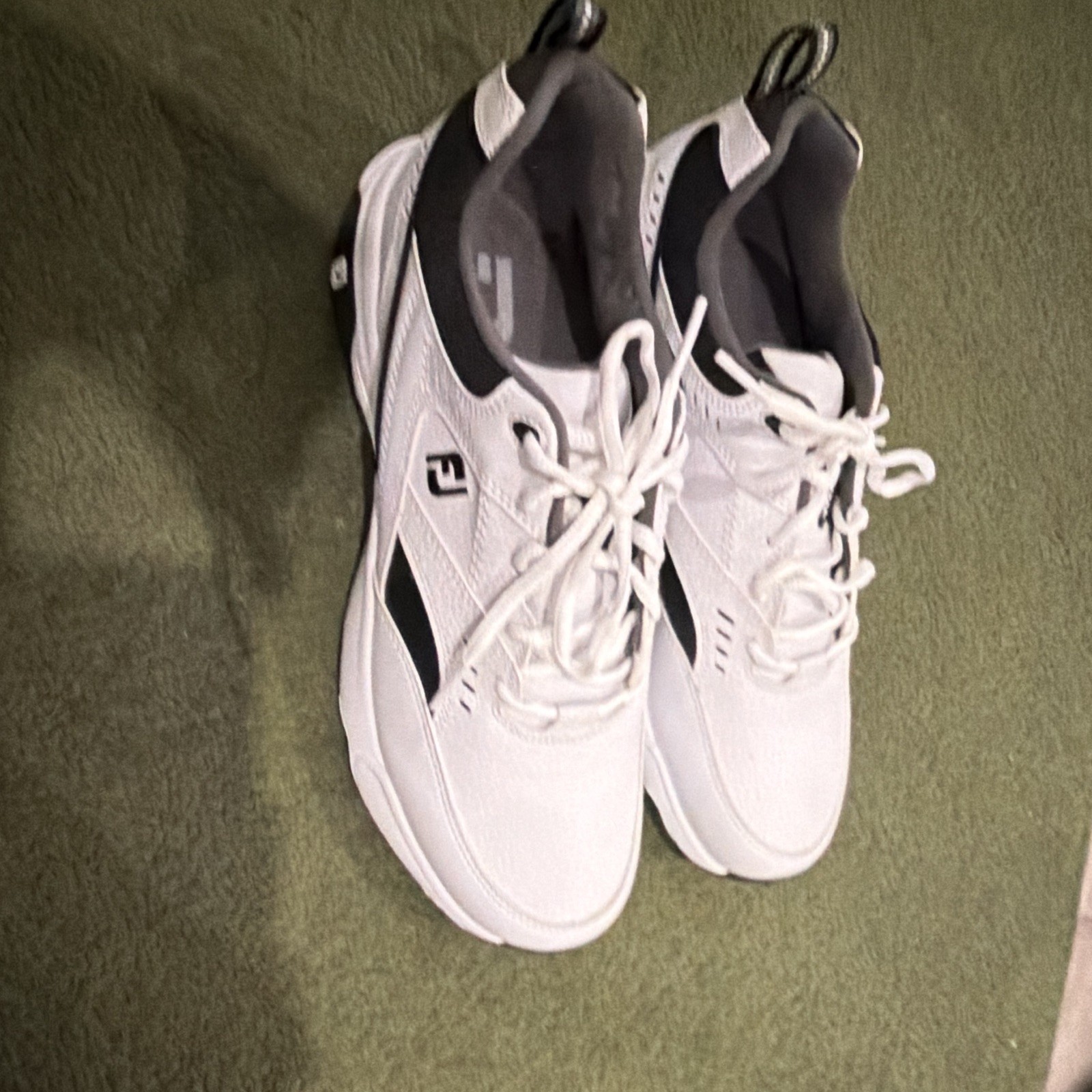 Footjoy Men’s Specialty Golf Spiked Cleats Black White Shoe Size 9.5 Performance