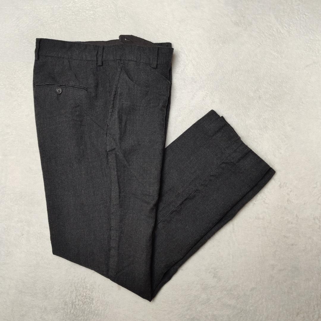 Bonobos Pants Mens 30×30 Gray Tweed Marzotto Wool Straight Flat Lined Italy