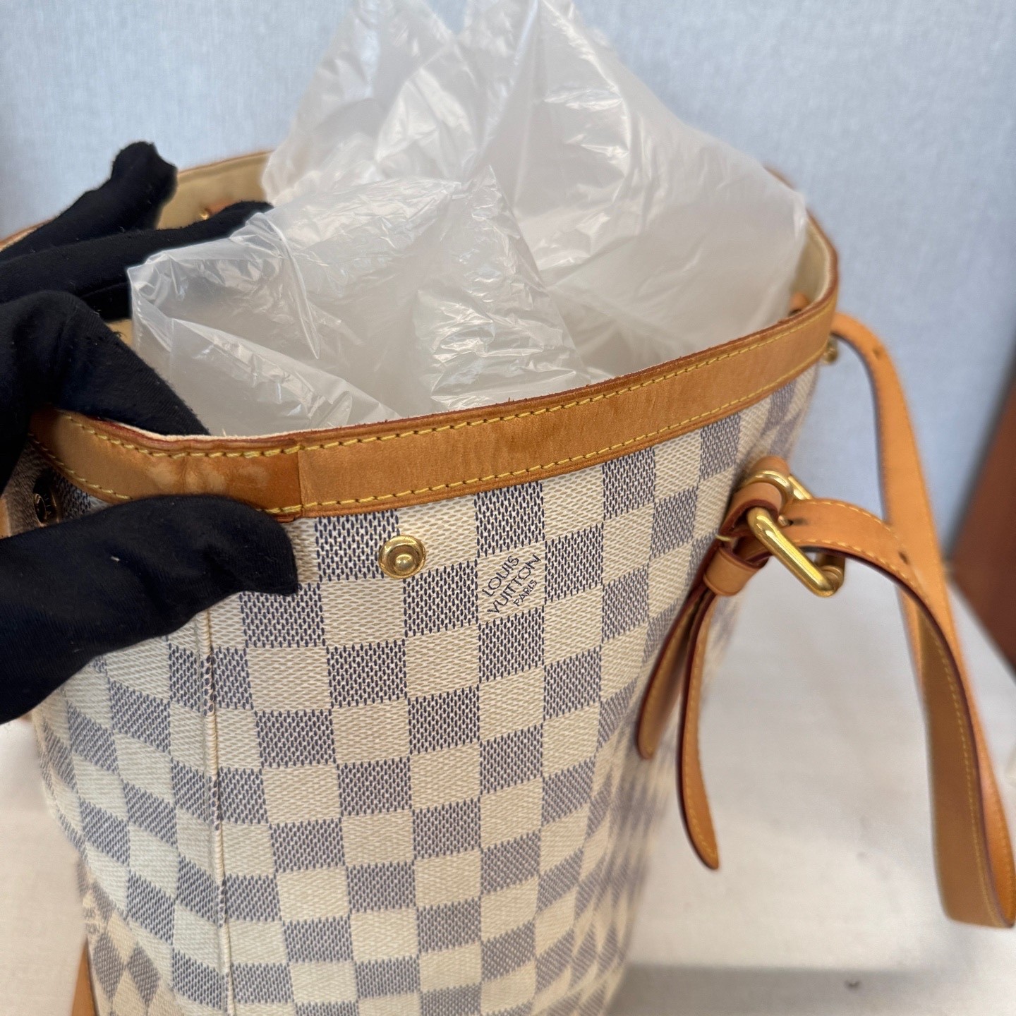 Louis Vuitton Pre-Owned Authentic Tote 35*29*17cm Free Tracked Shipping