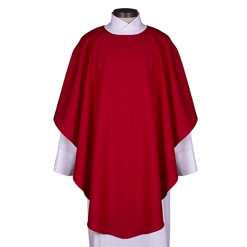 Plain Everyday Use Chasuble With Stole Church Vestment Sets for Mass 47 In