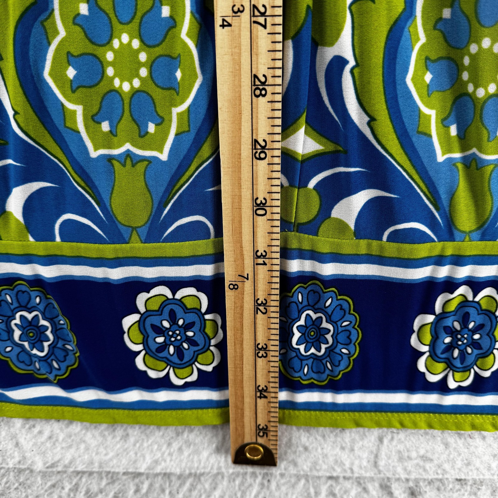Laundry by Shelli Segal Dress Womens 8 Boho Floral Geometric Tunic Retro
