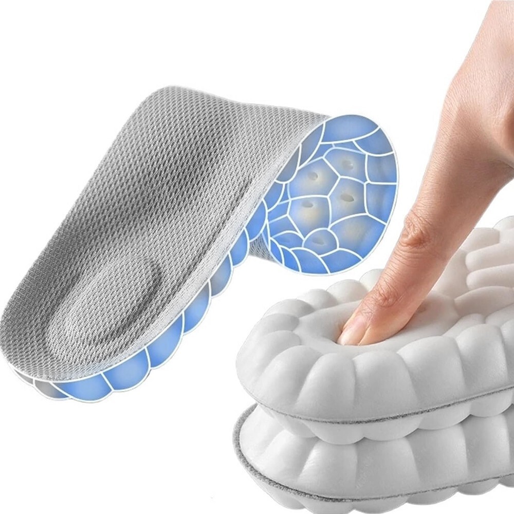 4D Massage Sports Insoles – Ultra Soft, Shock Absorption & Breathable Comfort