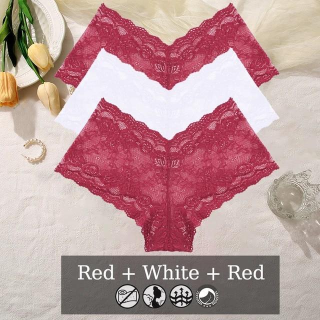 3pcs Sexy Nuevas Bragas De Encage Para Mujeres Tangas Lenceria Ropa Interior