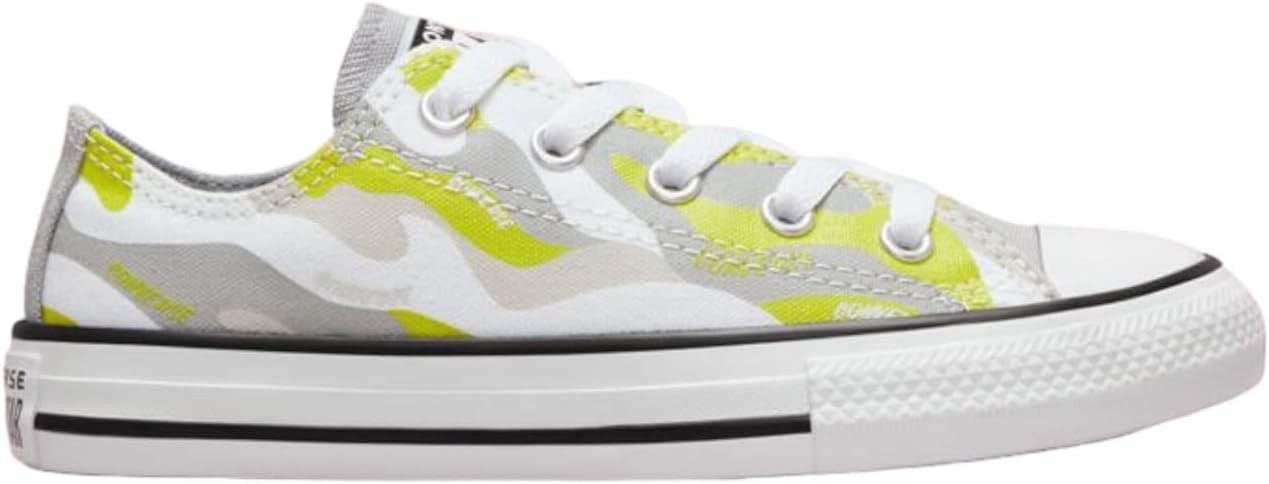 Converse Youth Chuck Taylor All Star Camo Ox White/Ash Stone/Lime Twist