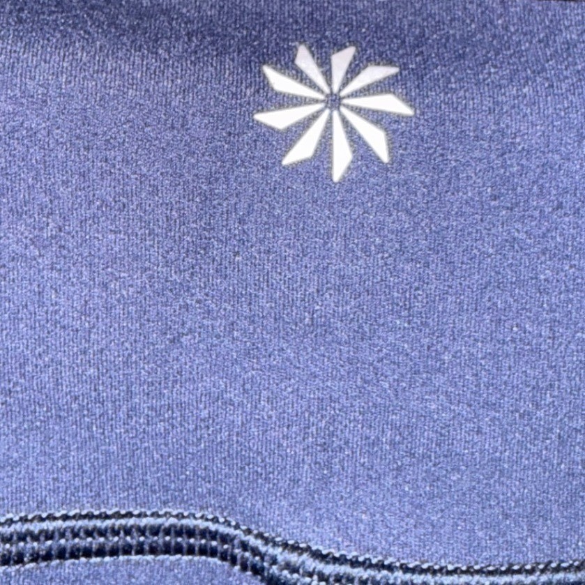 Athleta Womens M Navy Blue High Rise Capri Leggings 17.5in Inseam Pocket