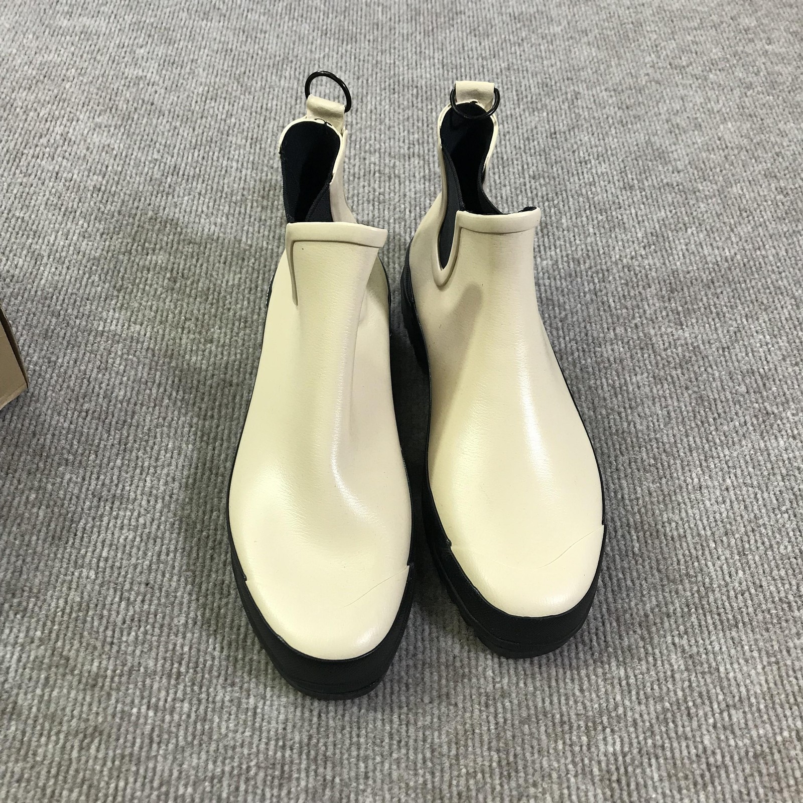 Stutterheim X Novesta Chelsea Rainwalker Boots Mens Size 10 Beige Waterproof