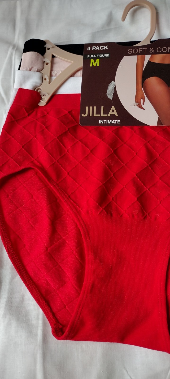4 Pk JILLA Women M Soft Comfy Full Figure SEAMLESS Panties ASSORTED COLORS
