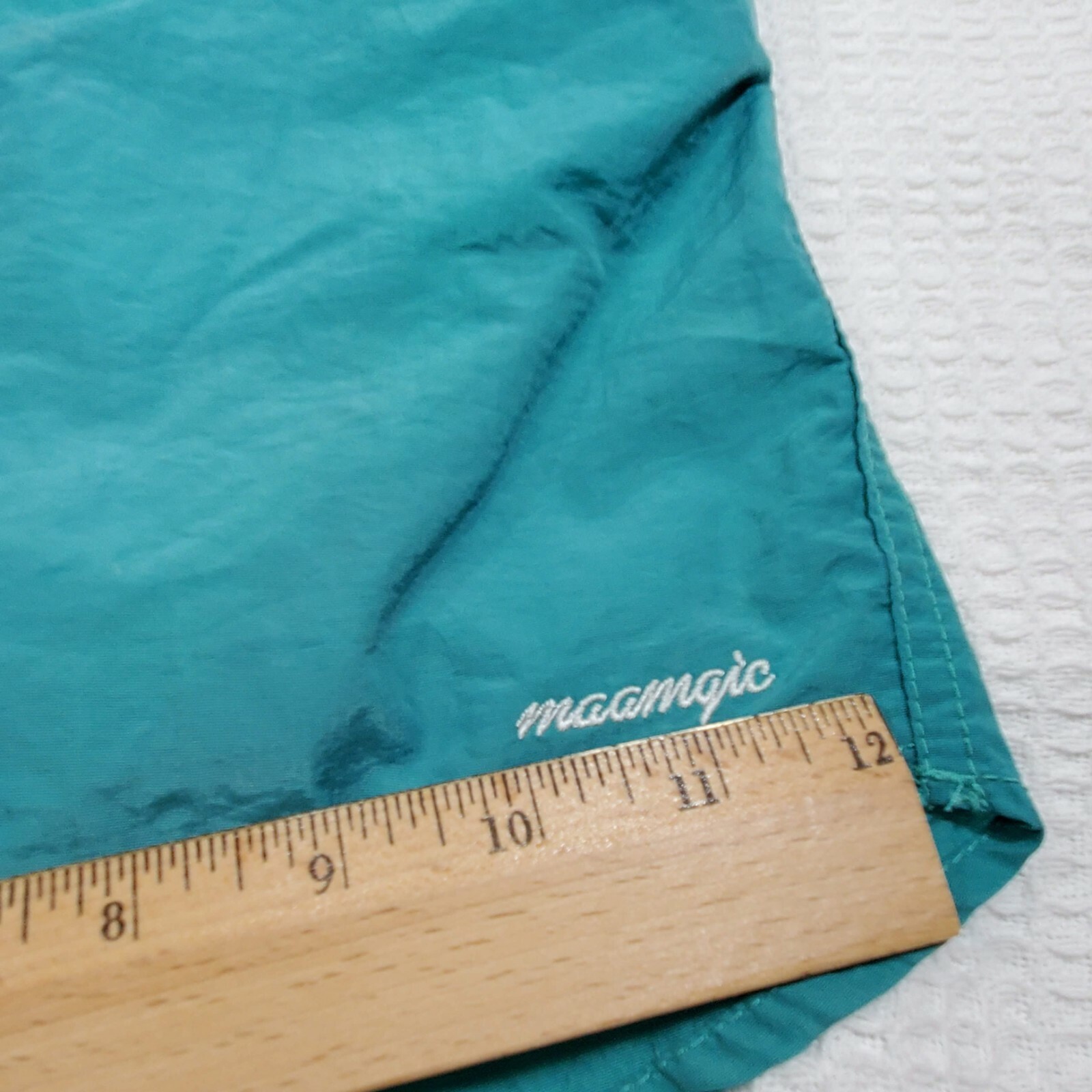 Maamgic Quick Dry Swim Trunks Teal Mesh Lined Board Shorts Mens XL