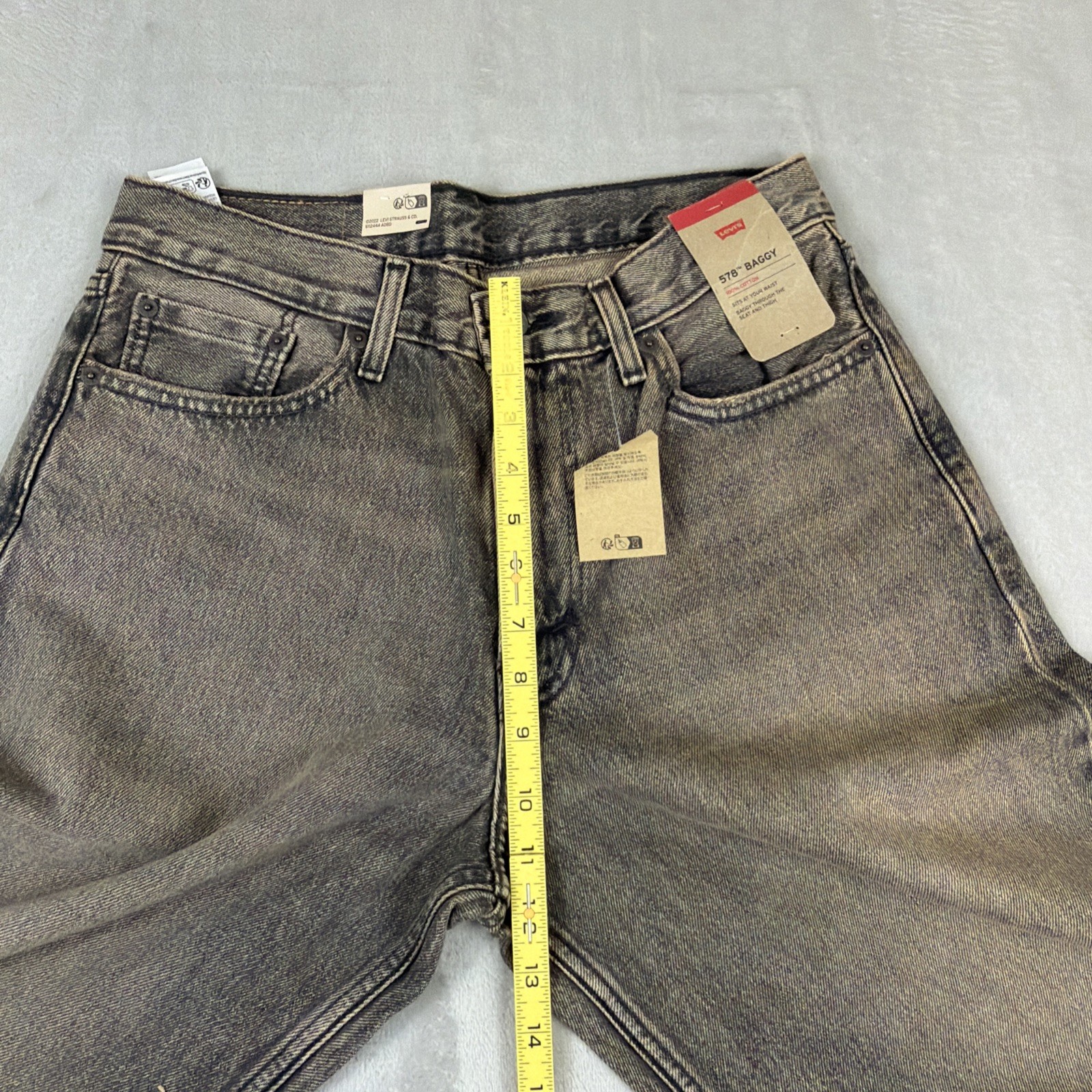Levi’s 578 Baggy Denim Jeans Men’s Size 30×30 Gray Cotton Y2K