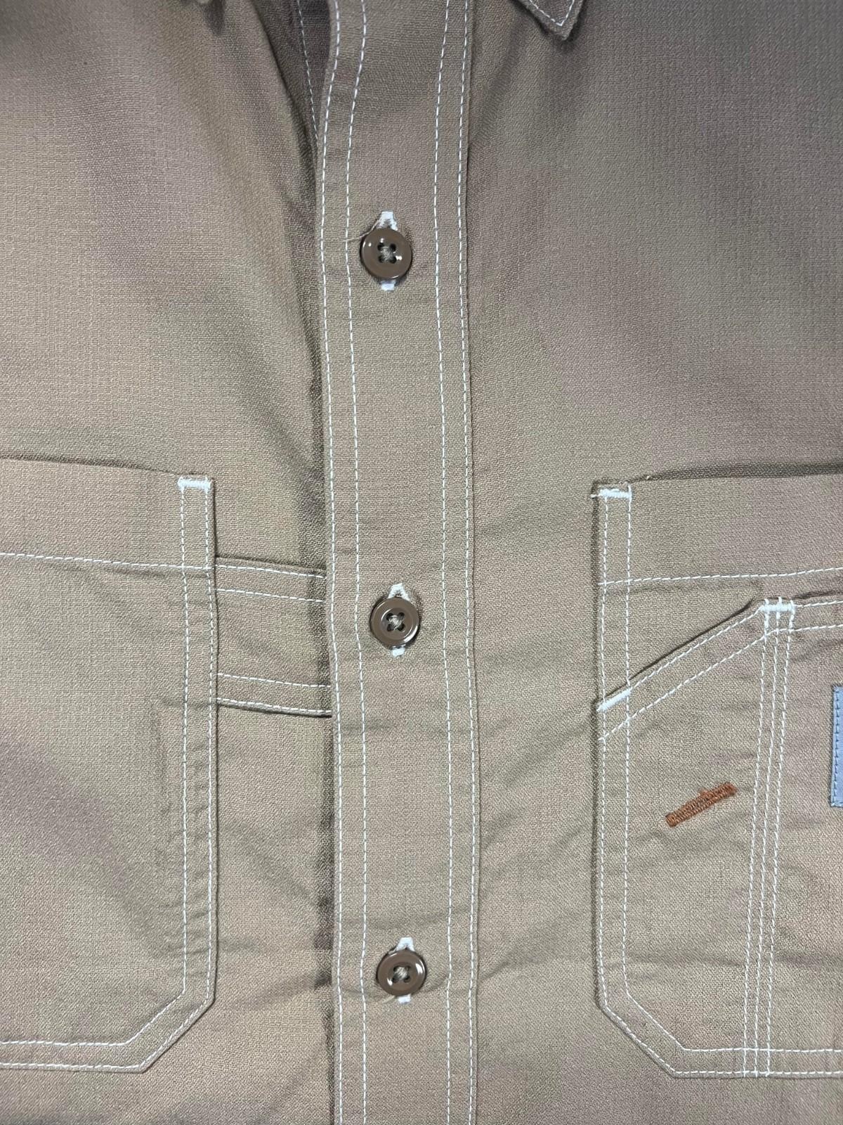 Carhartt FR Men’s Dark Khaki Shirt Flame Resistant Long Sleeve Lightweight (S04)