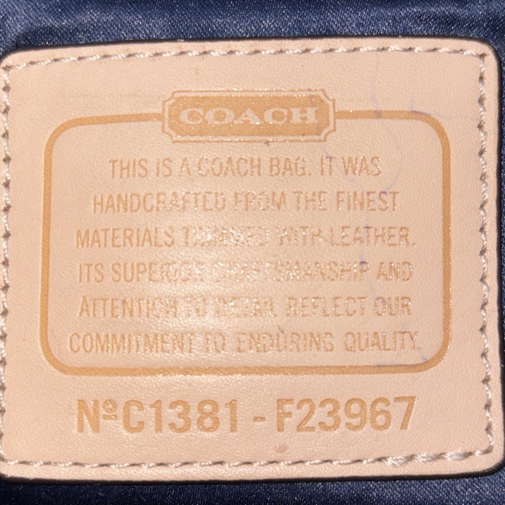 Coach (2013) Daisy Patchwork Emma Tote Denim Canvas Like Shoulder Bag Versatile